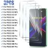 3 шт. Защитное стекло для Poco X3 X4 GT NFC X5 X6 X7 X8 Pro Max Защитная пленка для экрана для Xiaomi Poco M5 M5S M6 M7 Pro 5G Стеклянная пленка