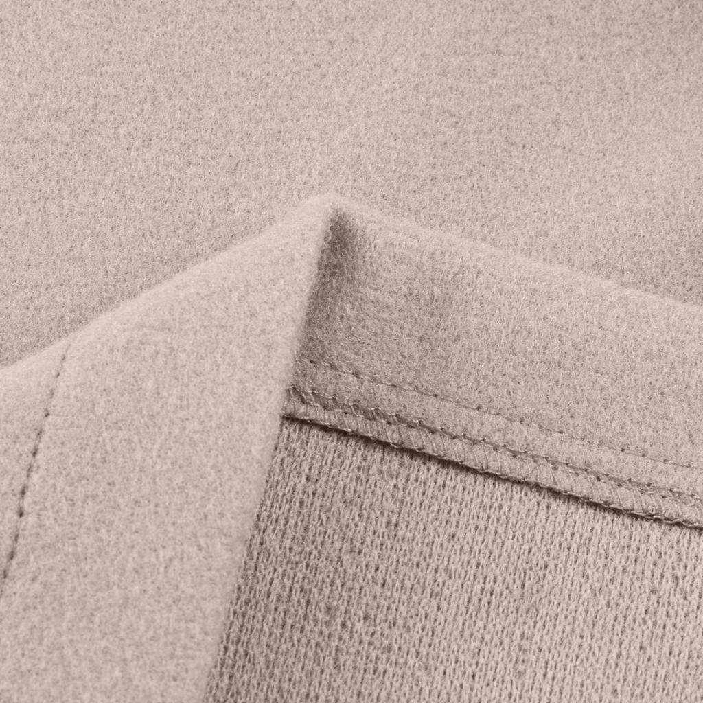 Women's Fashion Warm Winter Long Sleeve Solid V-neck Bandage Wool Coat