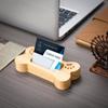Location Card Organizer Business Card Case Solid Wood Storage Box Durable Display Stand  Office