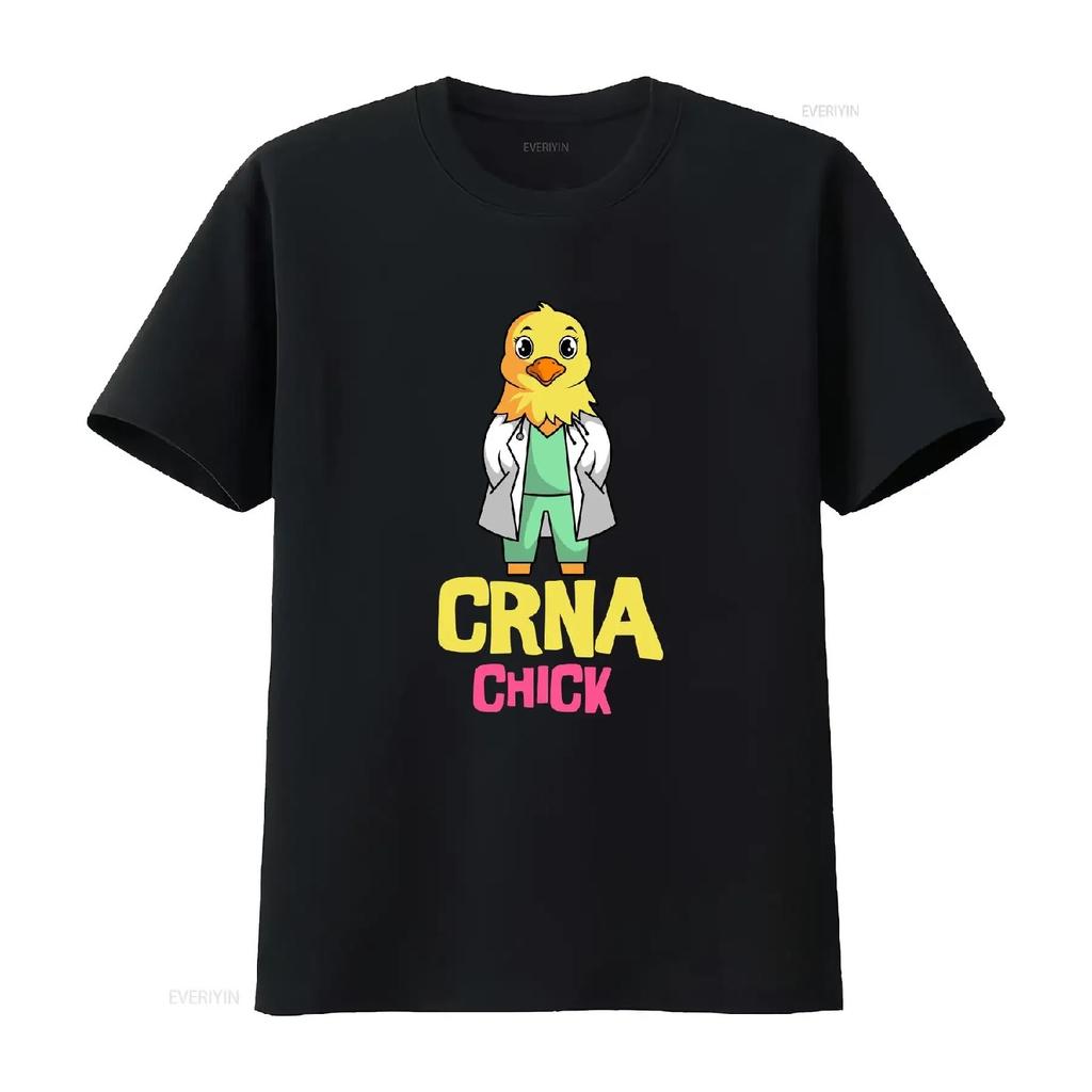 Футболка с цыпленком CRNA для анестезиологов-медсестер анестезиологов Дизайн Сертифицированный зарегистрированный анестезиолог винтажный Стильный мягкий