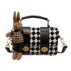 Fashionable Small Batch Diamond Check Handbag 2023 New Winter Shoulder Crossbody Bag