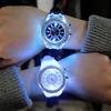 Fashion Rhinestone LED Luminous Watch for Women Outdoor Sports Digital Woman Wirstwatch Clock