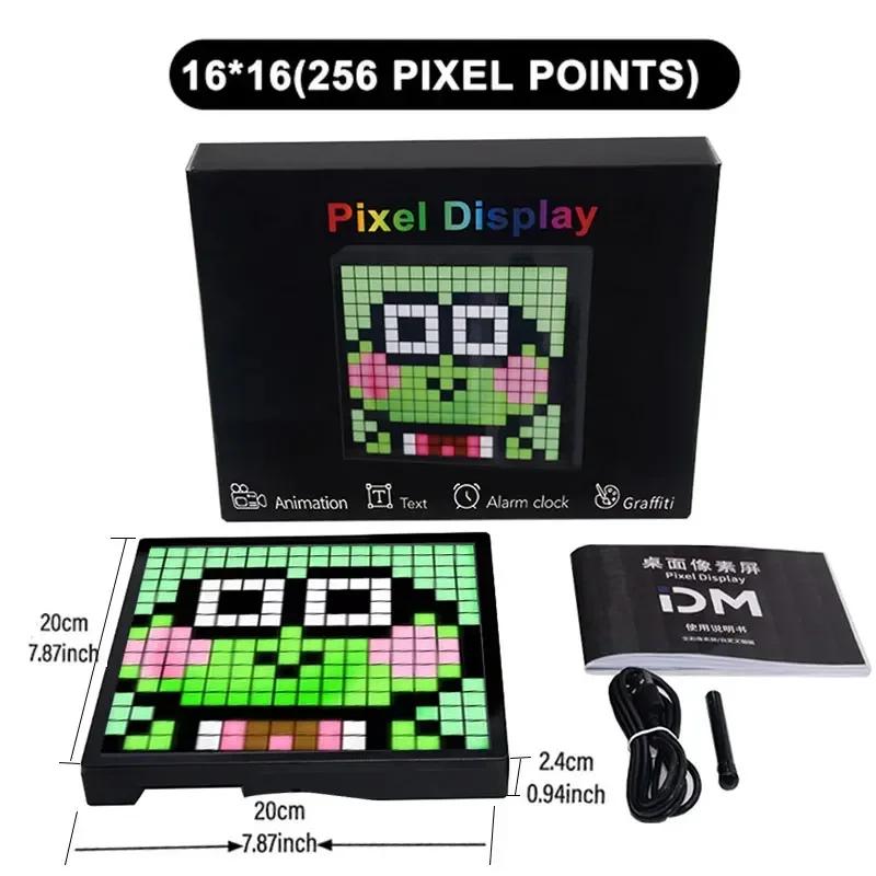 Умный светодиодный матричный пиксельный дисплей RGB DIY граффити Bluetooth управление приложением художественный дисплей для декора игровой комнаты крутая анимационная рамка