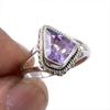Natural Pink Amethyst Gemstone 925 Solid Sterling Silver Jewelry Ring S.5.5 J6r18