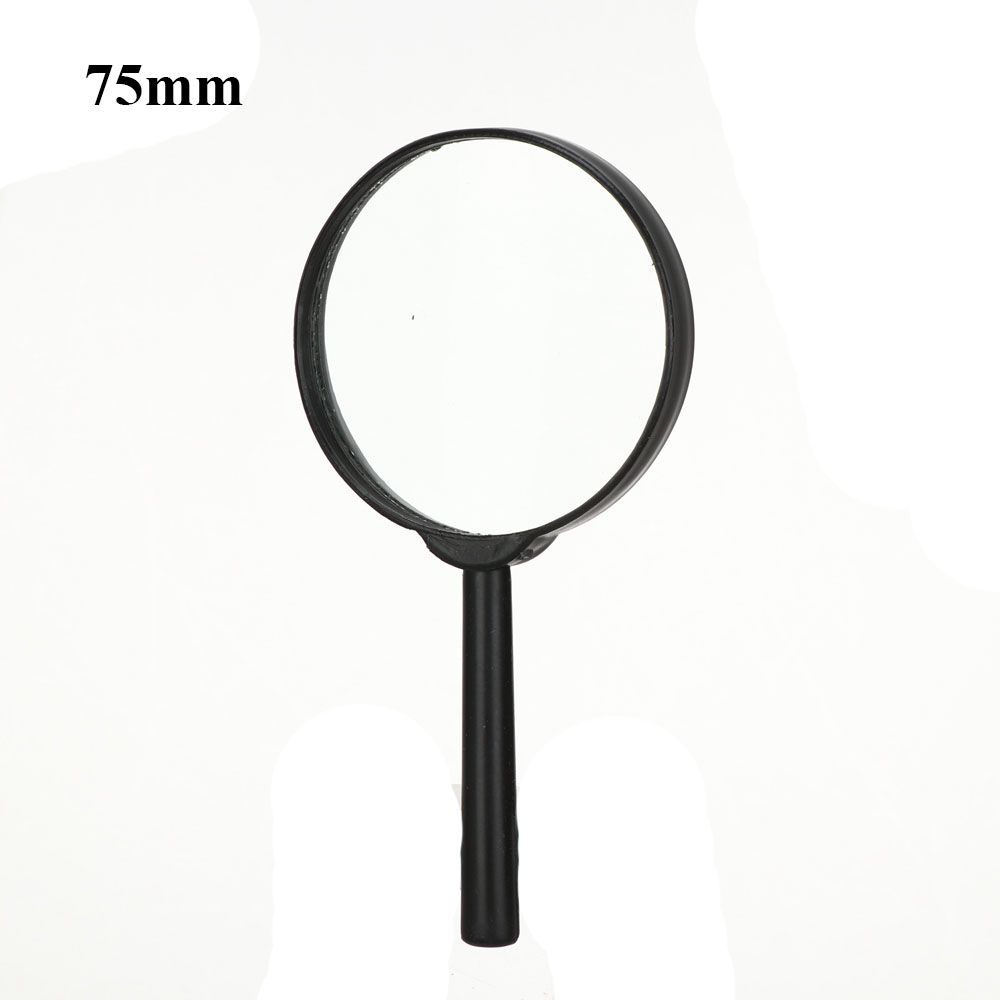 40/50/60/75/90/100/110/130mm Reading Glass Lens Hand Held Magnifier 5X Magnifying Jewelry Loupe