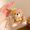 Cute Bear Plush Keychain Flower Scented Biscuit Shape Exquisite Bag Pendant Doll High Aesthetic Value