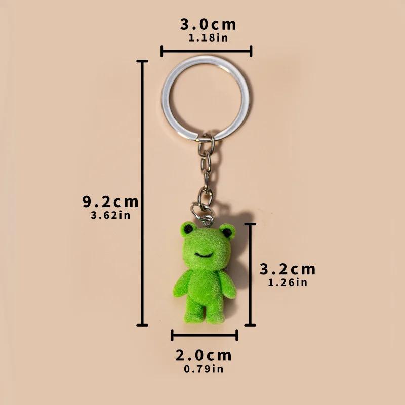 Милые зелёные лягушки-брелки, мультяшная маленькая лягушка, маленькая фигурка, брелок, забавные брелки для детей