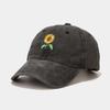 Retro Sunflower Embroidered Baseball Hat Outdoor Travel Men'S And Women'S Adjustable Snap On Hats