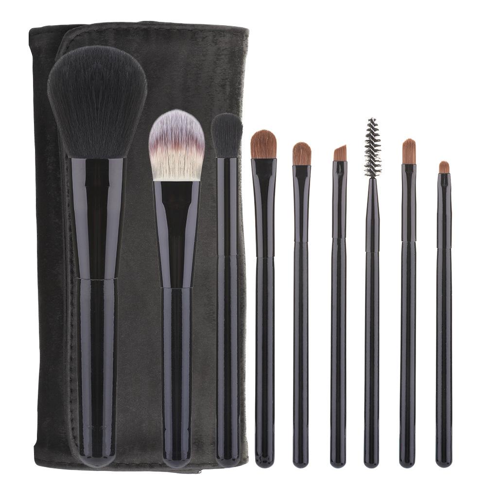 9 makeup brushes set Soft pony hair eyeshadow brush Loose powder brush Full set of makeup and beauty tools for beginners
