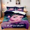 K-Pop Demon Hunters Beddding Set for Fan Kids Machine Washable Durable King Queen Twin Size for K-pop Girls Home Bedroom Decor