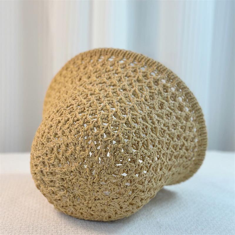 Летняя шляпа-ведро с открытым верхом, женская дышащая шляпа, солнцезащитная шляпа с козырьком, модная шляпа-ведро для путешествий, шляпа от солнца