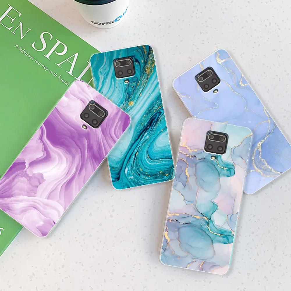 For Xiaomi Redmi Note 9 Note 9T Case For Note 9 Pro Marble Silicone TPU Soft Phone Cases For Redmi Note9s 9 Pro Max Bumper Bags