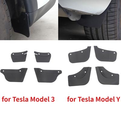 4 шт. TPE колеса невидимые брызговики для модели Tesla 3 Y 2022 брызговики брызговики подходят для автомобиля