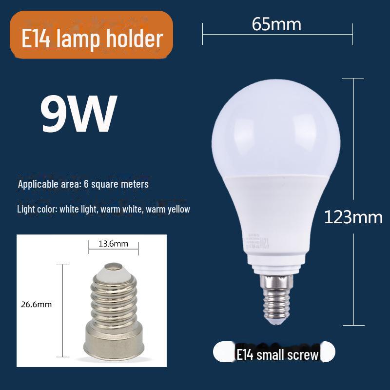 Мощные светодиодные лампы: E27/E14 винтовой, белый и теплый белый, освещение для гостиной