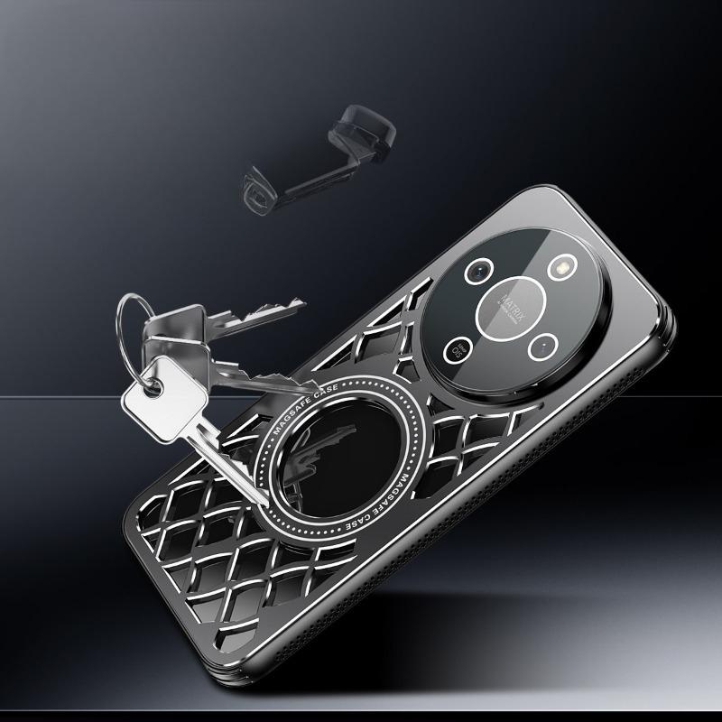 Чехол из алюминиевого сплава с магнитным креплением для отвода тепла Honor X9D для Honor Magic 8 Lite, беспроводная зарядка, защитная пленка для объектива, противоударный чехол для X70 X9D
