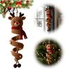 DIY Spiral Ornament Craft Christmas Crochet Kit, 3D Reindeer Hanging with Party Ornaments Yarn And Beads, Seasonal Handmade Decoration for Holiday