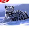 5D DIY Diamond Painting Tiger Craft Kit Full Square Diamond Embroidery Animal Rhinestone Art Winter Home Decoration