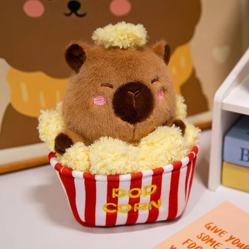 Капибара с картофелем фри Лотос, плюшевые игрушки-куклы-свинки, подарки на день рождения, подарки на День защиты детей, диванные подушки, декор для спальни
