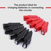 10/20pcs Alligator Clips 20A Insulated Spring Loaded Alligator Clamps Crocodile Clamps Clips Electric Test Clips