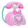 Электронный винтажный стационарный телефон для детей, ролевая игра, ранняя развивающая игрушка, подарок на день рождения - розовый