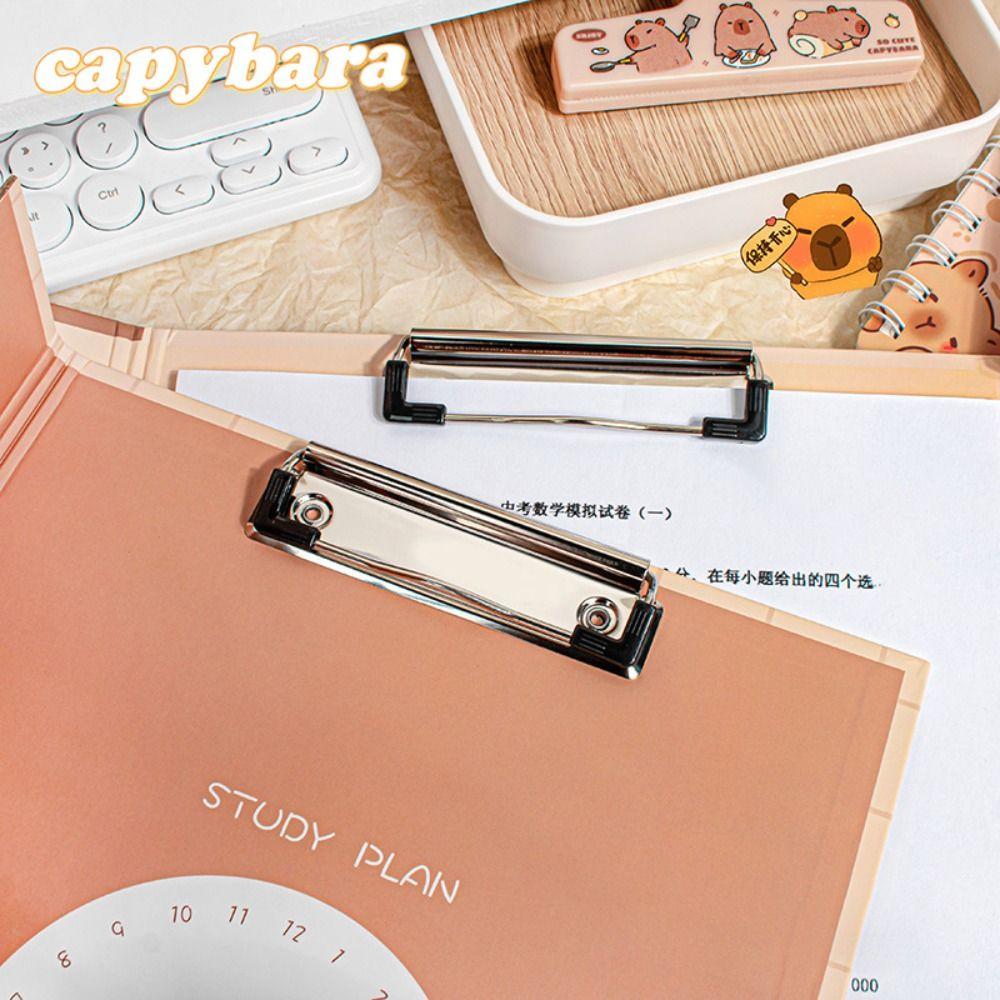 Cartoon Foldable Clipboard Multifunctional Writing Clamps Cute File Folder Universal