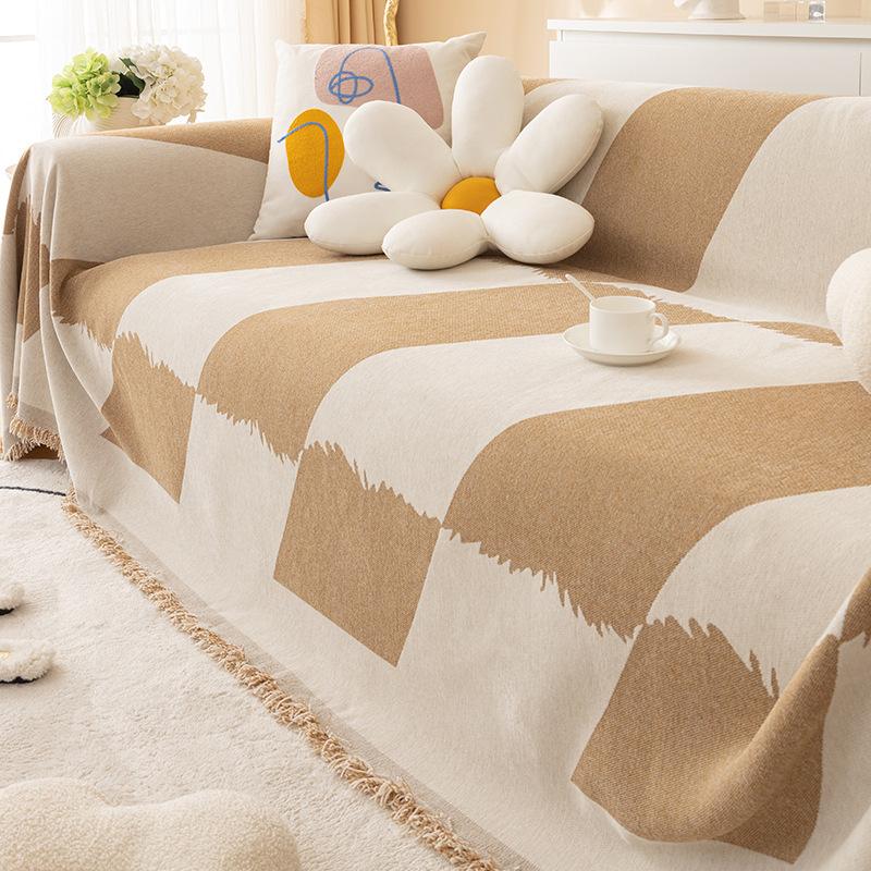 Полотенце для дивана из синели, ткань с полным покрытием для всех сезонов, пыленепроницаемое одеяло для дивана в гостиной, подушка для дивана с защитой от кошачьих царапин