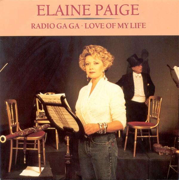 7-дюймовая пластинка ELAINE PAIGE Radio Ga Ga Love Of My Life SRN110 Siren 1989 UK Rock Б/у