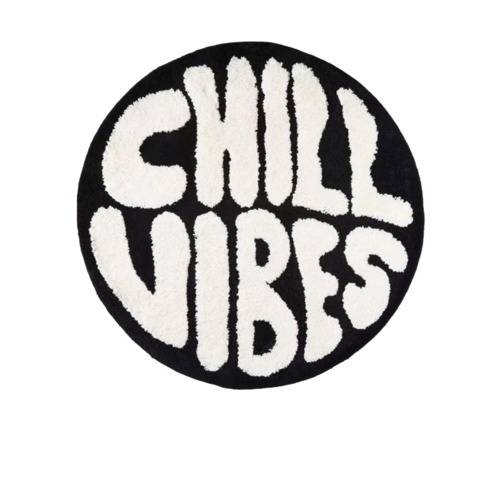 Мягкий 3D Круглый Ковер Кашемировый 60x60см Ковер для Спальни с Буквенным Узором Высоко Впитывающий Пушистый Круглый Коврик для Гостиной