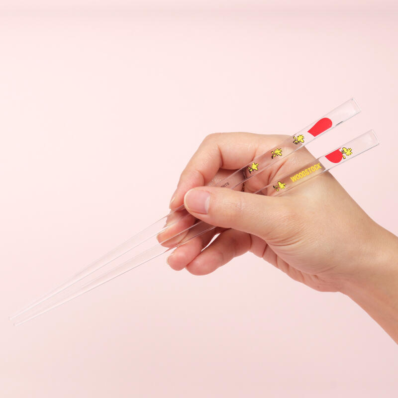 Snoopy Heart Woodstock Acrylic Chopsticks 21cm
