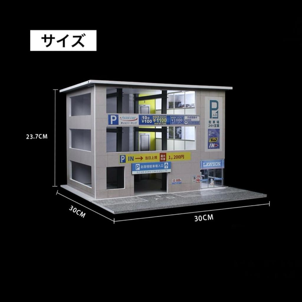 Масштабная модель Парковка Магазин товаров первой необходимости MO936601 Moreart Пит-лейн Диорама Литая машина 1/64 [Б/У]
