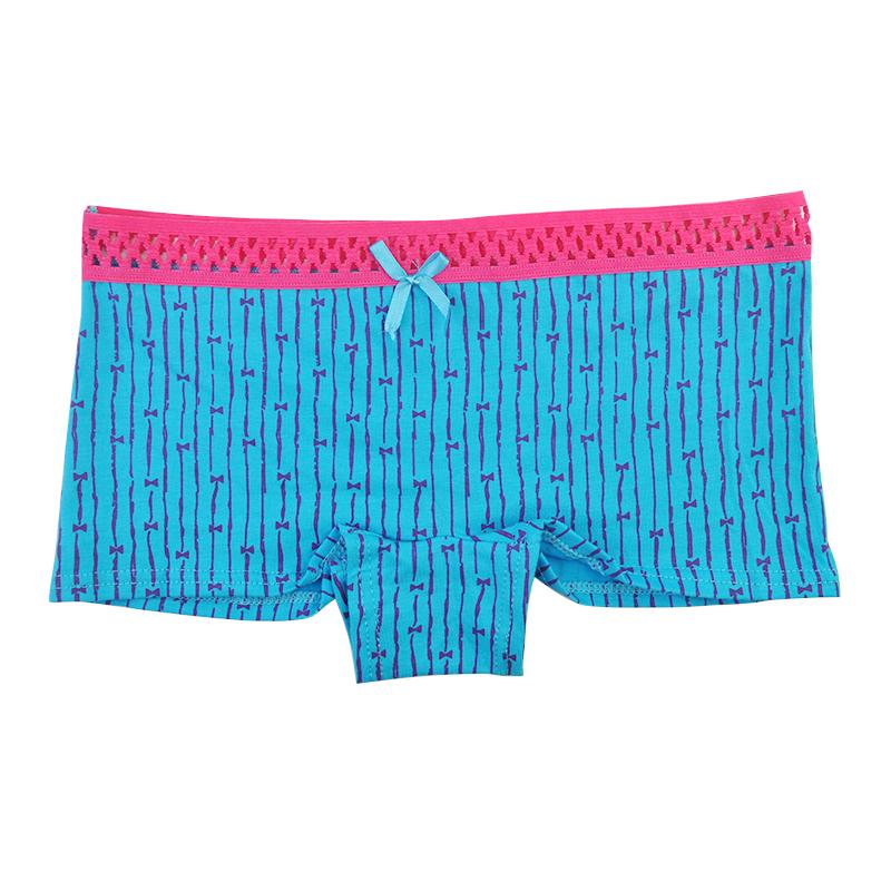 Женские шорты-боксеры, хлопковое нижнее белье, шорты для мальчиков с низкой талией, женские трусики, трусики, нижнее белье, 6 шт.