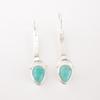 Амазонит Драгоценный камень 925 Стерлинговое серебро Ручная работа Серьги 2,3" Подарок на годовщину EE-166-23