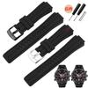 Для Timex E-tide T2n720 T2n721 T2n739 738 T49706 Ремешок для часов Водонепроницаемый Мягкий Силиконовый Спортивный Ремешок 24-16 мм Мужской Резиновый Ремешок