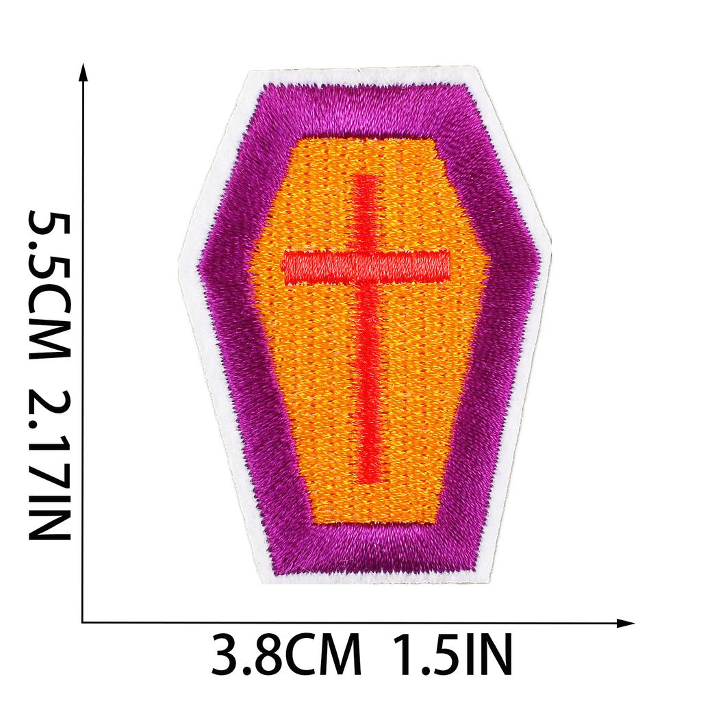 Horror Tree Demon Embroidery Cloth Sticker Mummy Patch Sticker Computer Embroidery Chapter Ghost Embroidery Sticker Cartoon Haunted House Patch