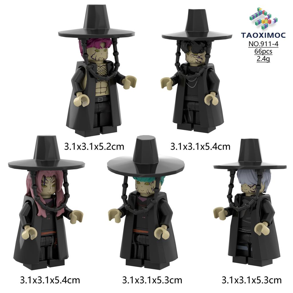 New Demon Hunters KPopDemon Hunters women's group plus men's group assembled building block doll toy series