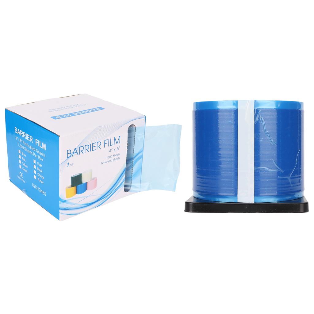 1200 листов 4x6 дюймов Барьерная пленка Барьерная рулонная лента Одноразовая защитная пленка для стоматологии Тату Синяя
