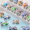 Mini Simulation Inertial Transparent Double Layer Graffiti Car Toy Children