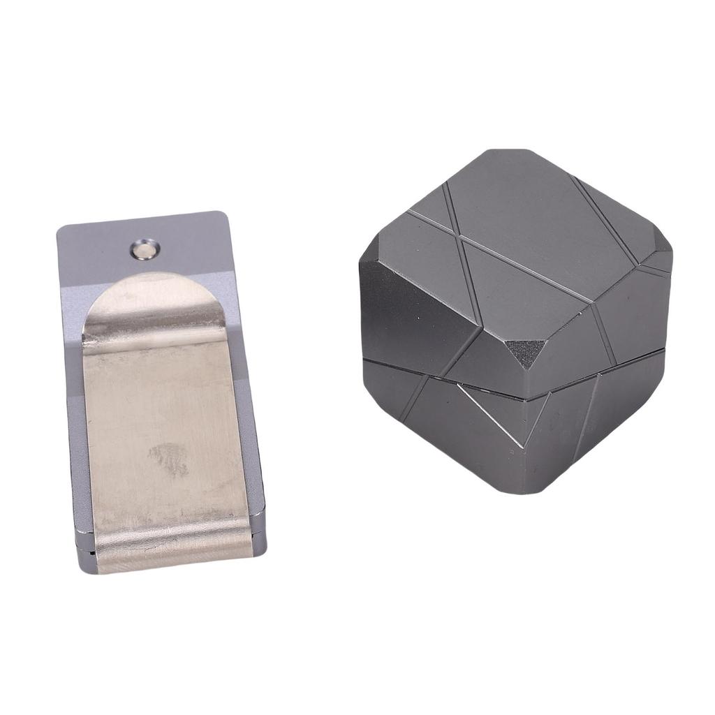 Pool Chalk Holder Billiard Chalk Case Portable Billiard Cue Chalk Box with Belt Clamp 6063 Aluminum Alloy Black