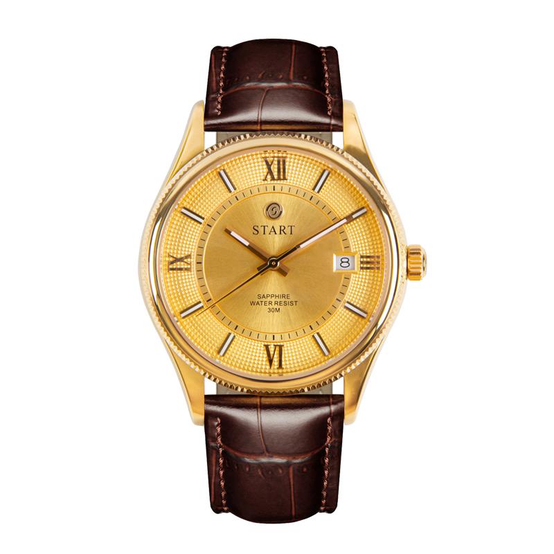 Start Модные мужские часы, швейцарские импортные кварцевые мужские часы со светящимся римским циферблатом и функцией даты