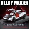 1:32 Pagani Zonda R Huayra Bc Спортивный Автомобиль Игрушечные Модели Из Сплава Литье Под Давлением Звук Свет Двери Открываются Оттянуть Назад Мини-Суперкар Для Мальчиков Подарки