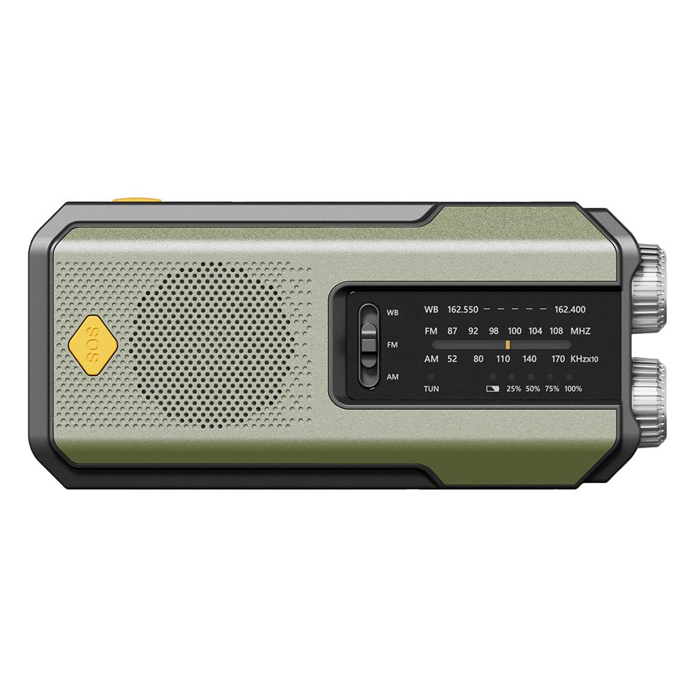 Аварийное ручное радио 2000 мАч Power Bank зарядное устройство для телефона AM/FM/WB NOAA портативное метеорологическое радио SOS сигнализация для кемпинга