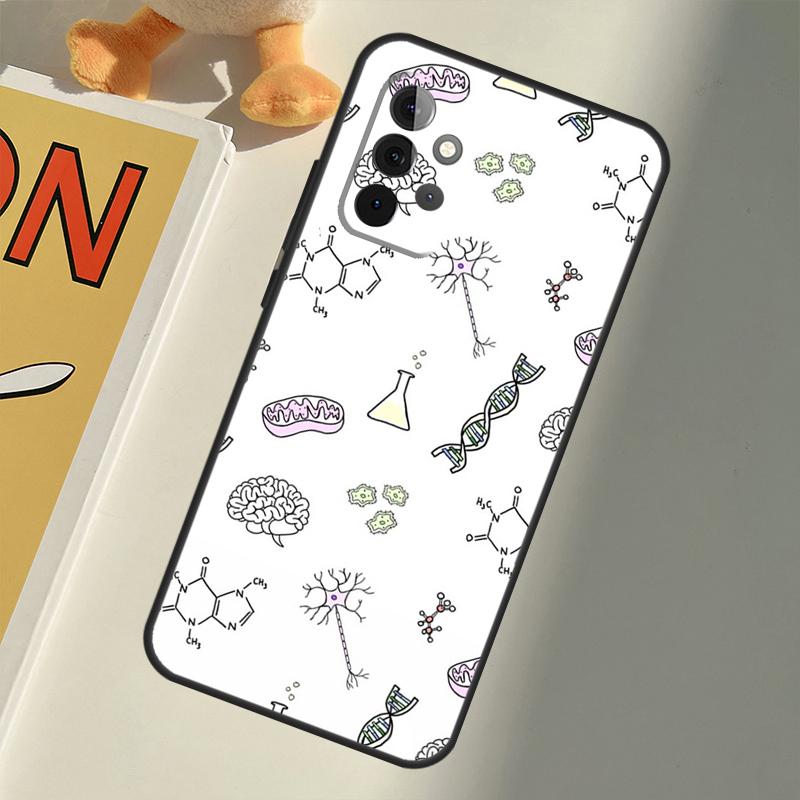 Наука Химия Кофеин Для Samsung Galaxy A26 A16 A06 A56 A36 A05 A22 A32 A52 A54 A34 A14 A55 A15 A53 A33 A35 Чехол