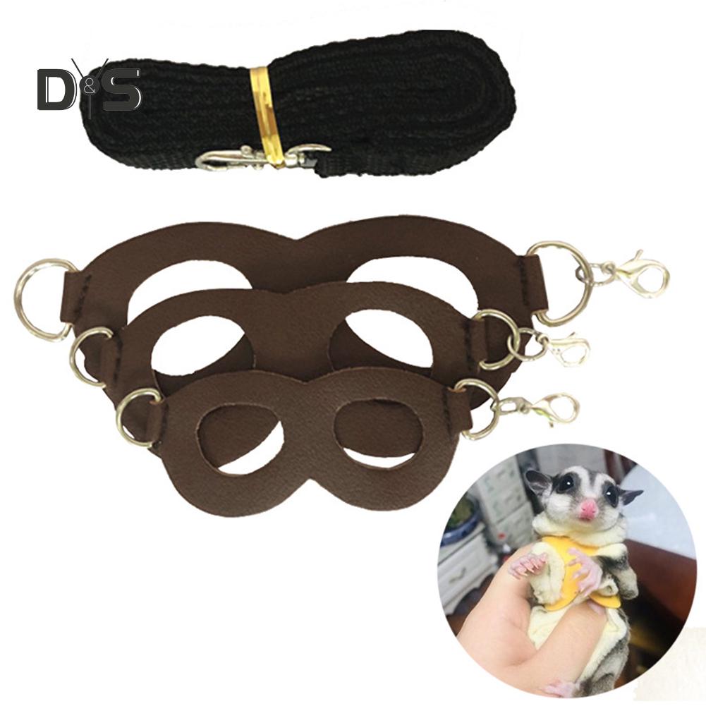 Регулируемая шлейка с поводком из искусственной кожи для белки крысы