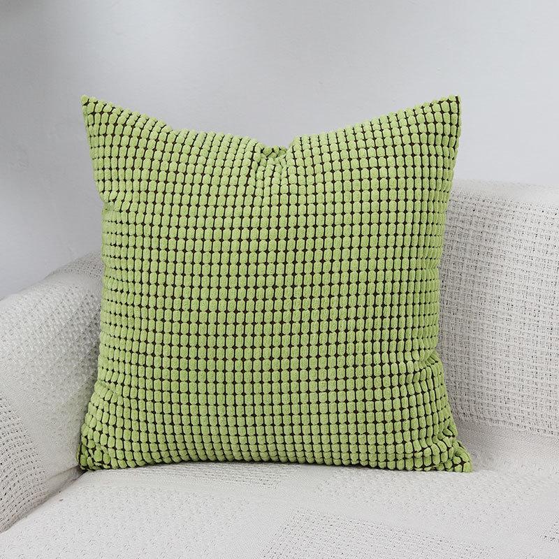 Nordic Corduroy Throw Pillow - Modern Sofa Cushion with Corn Kernel Design