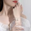 Новые Скрученные Проволочные Хворосты Двойной Дворец Колокол 925 Пробы Стерлинговое Серебро Персональность Изысканный Открывающийся Браслет TYB601