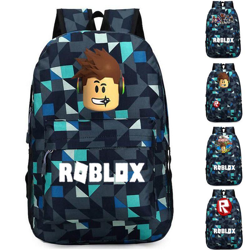 Стильный рюкзак Roblox для детей с ярким мультяшным рисунком и большим объемом