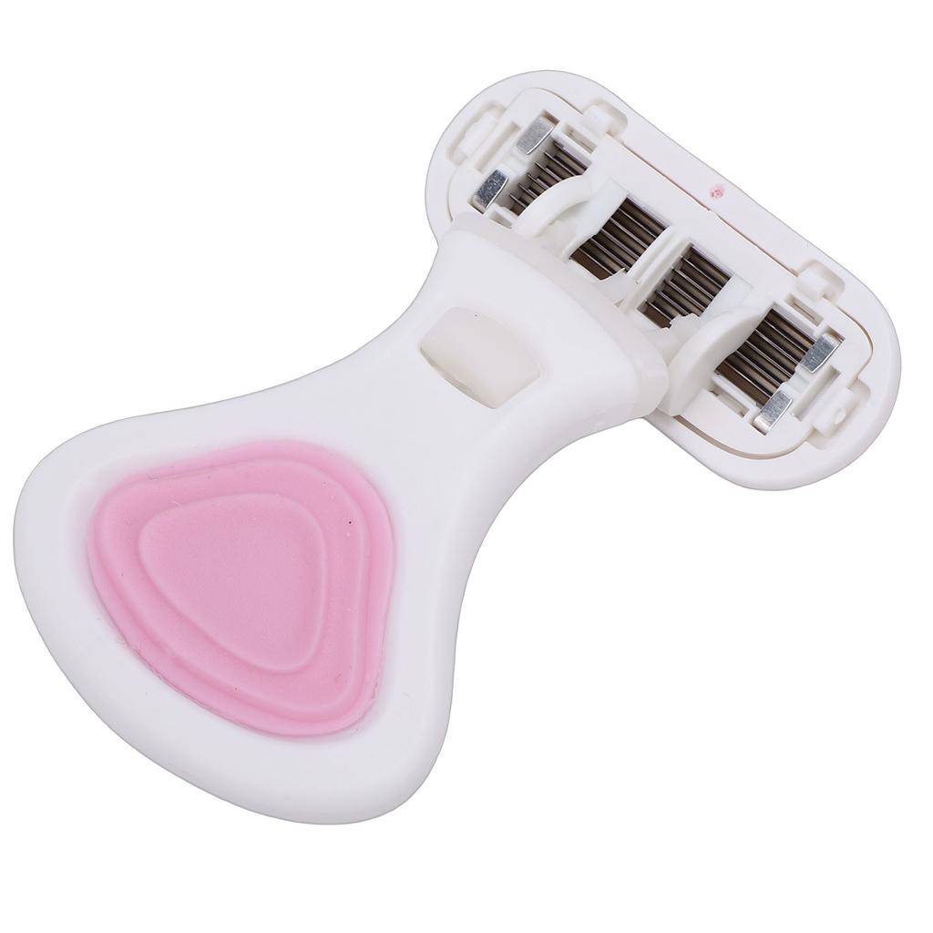 Women Travel Shaving Kit 6 Layer Cutters Portable Travel Shaving Kit with Foldable Non Slip Handle 3 Refills