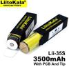 LiitoKala Lii-35S 18650 аккумулятор 3.7V 3500mAh литиевый аккумулятор для перезарядки подходит для защиты печатной платы фонарика