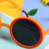1pc Orange Design Party Glasses, Cartoon Plastic Fruit Design Party Prop Glasses For Party