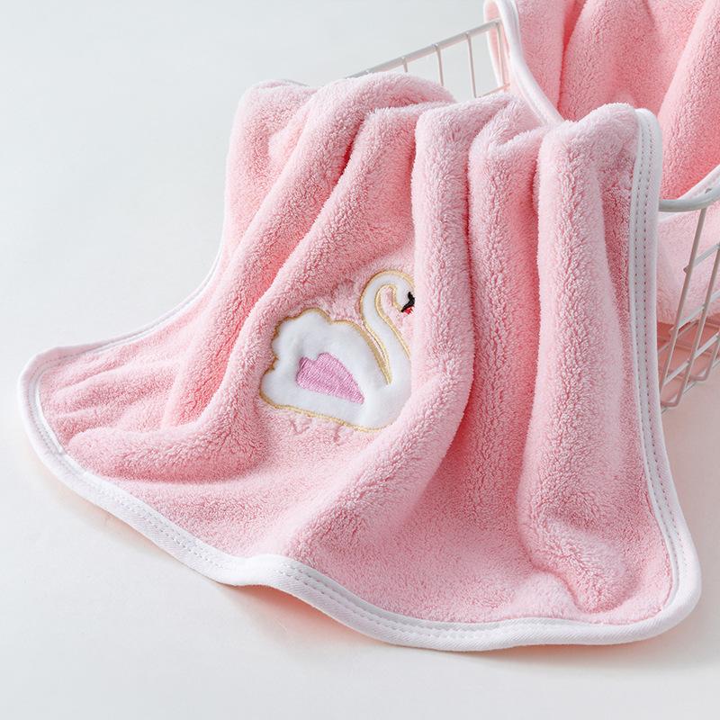 Cartoon Absorbent Towels Coral Fleece Face Towel for Adults Kids Soft Bath Hand Towel Gift Bathroom Towels for Home Bathroom